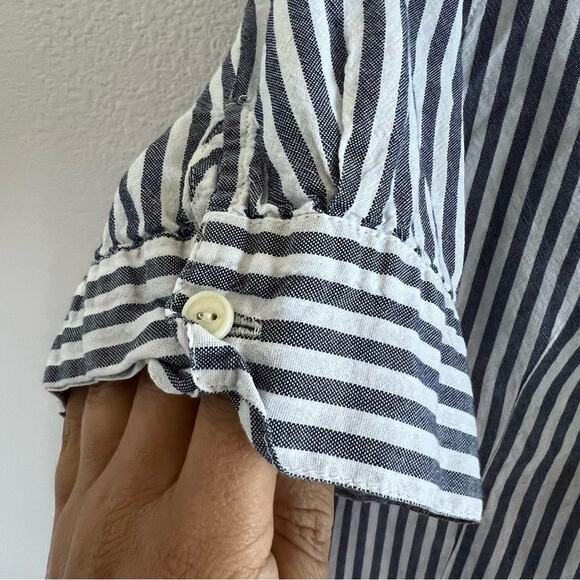 J Crew Short-Sleeve Button-Up Shirt in Stripe Style G7496 Small - Picture 5 of 8